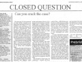 Closed Question 